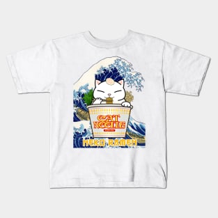 Chubby Cat Cup Noodle Kids T-Shirt